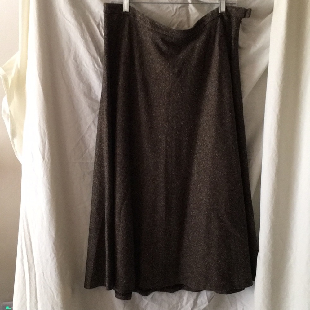 Brown wool skirt